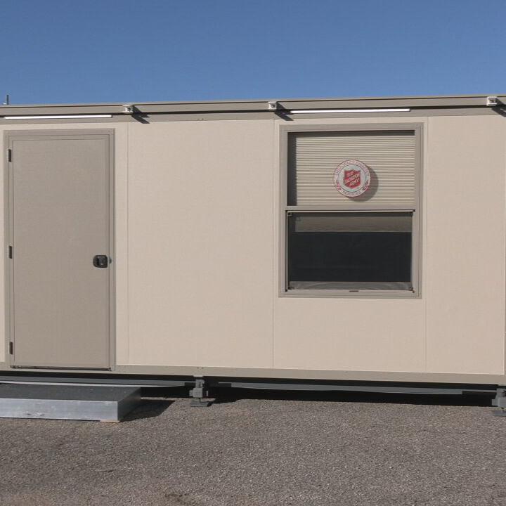 FORTS fold-out shelter at Salvation Army Warehouse in Louisville